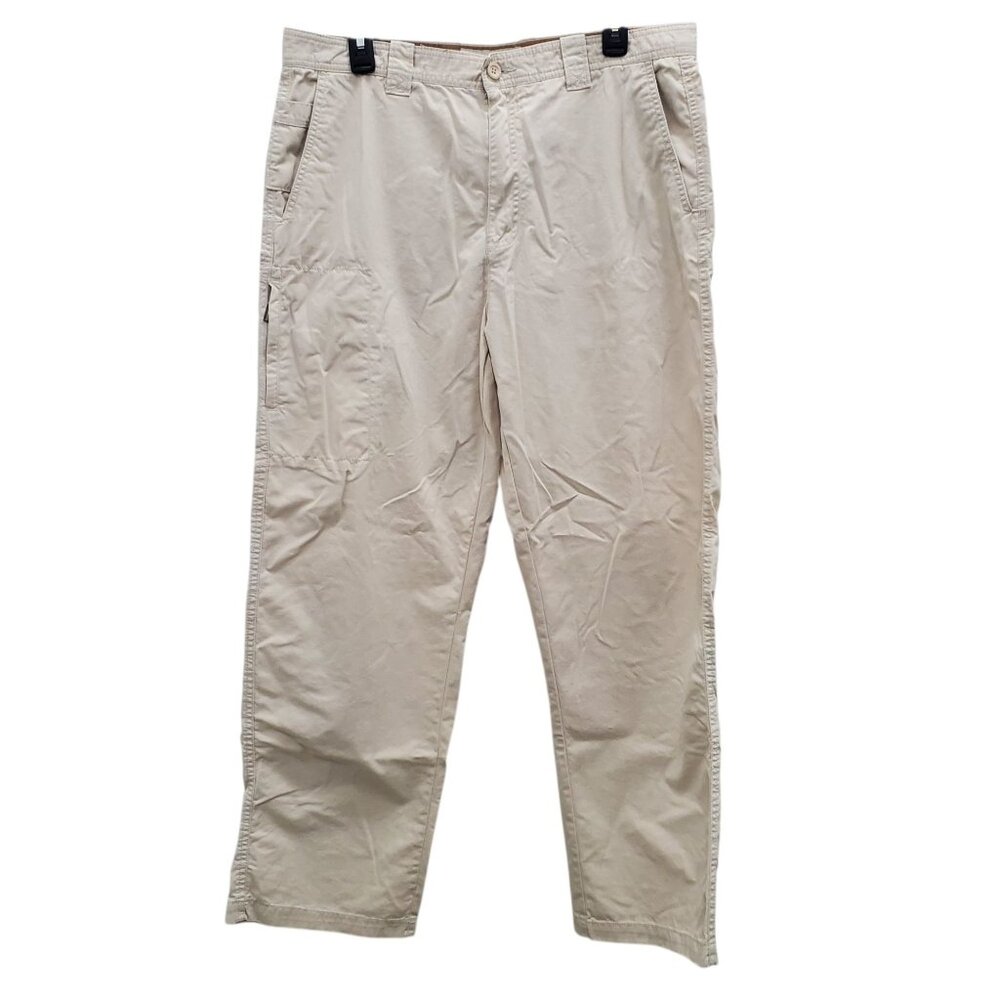 Weatherproof Men's Light Khaki Beige‎ Straight Leg Outdoor Hiking Pants 36x32